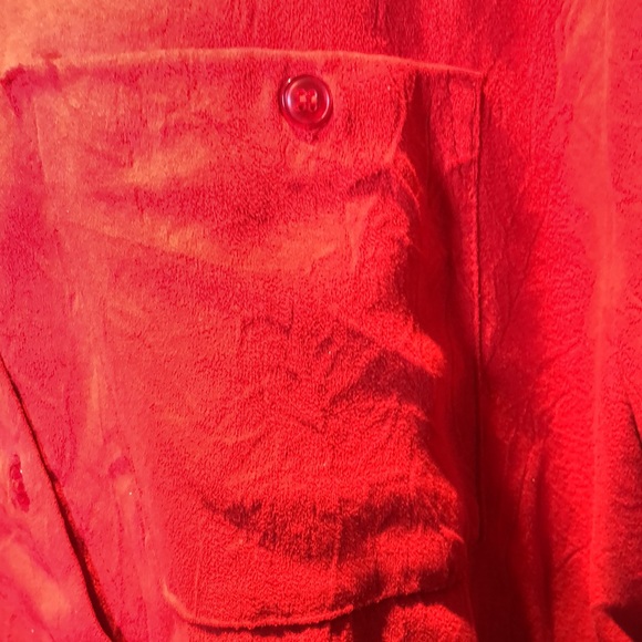 White Stag Women’s Plus Red Button Down Shirt Long Sleeve26W PF - Picture 2 of 4